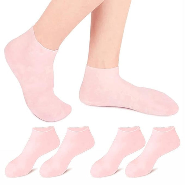 Silicone Moisturizing Socks for Dry Cracked Feet Women