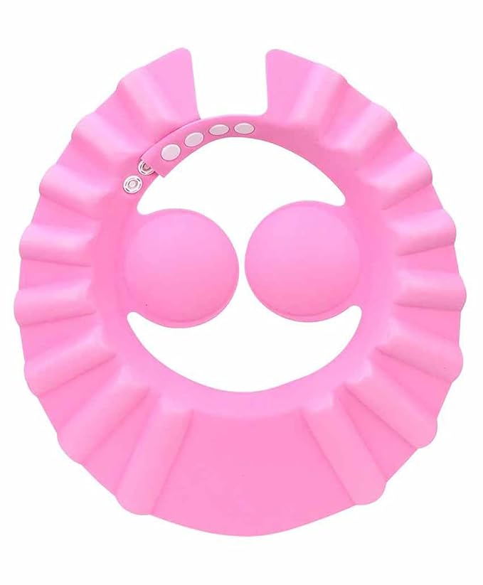 Silicone Baby bath Shower Cap with Adjustable Snap button