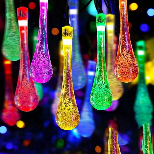 Water Drop Serial String LED Lights (Multicolour)