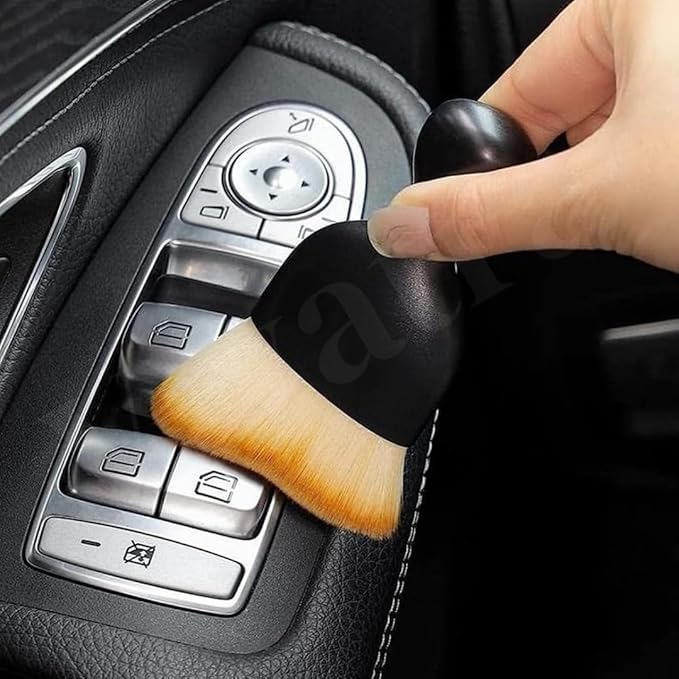 Mini Car Detailing Brush with Dust Cover