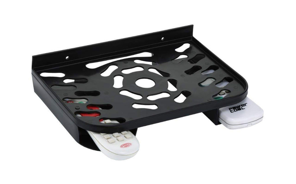 Set Top Box Stand with Double Remote Holder
