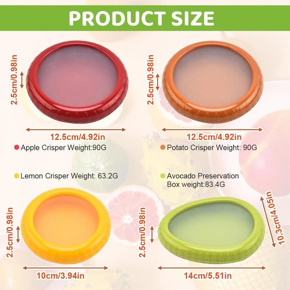 2pcs Fruit and Vegetable Storage Containers Set
