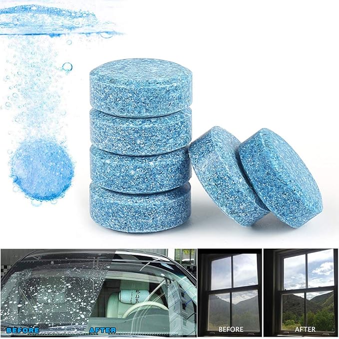 10 Pcs Car Wiper Detergent Effervescent Tablets Washer Auto Windshield Cleaner Glass