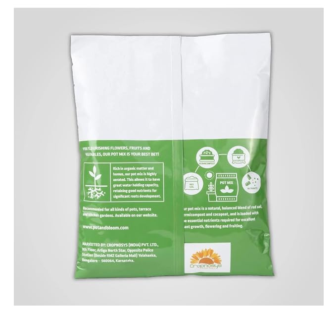 Organic Pot Mix Ready-to-Use Fertilizer Mixed Soil for Plants & Gardening Enriched with Vermicompost Nutrient-Rich Potting Mix for Indoor Plants (1)