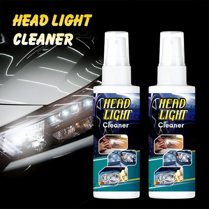 Headlight Cleaner for Cloudy, Dull, Yellowed Headlights of Car & Bike (Pack of 2)