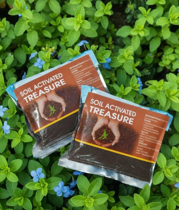 Soil Activated Treasure Fertilizer For Plants Flower Lawn, Fertilizer