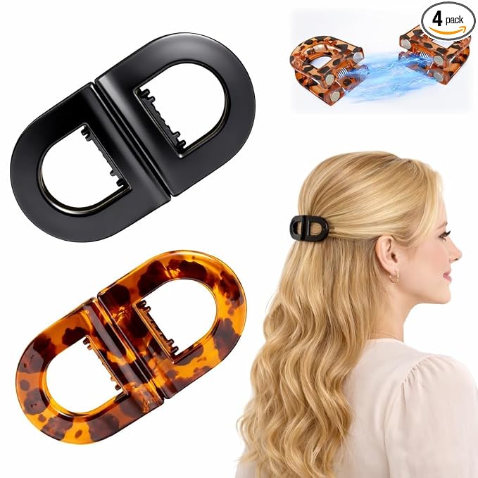 Magnetic Hair Clips for Women (Pack of 4)