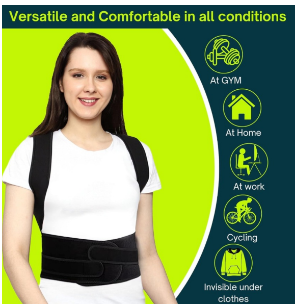 Breathable and Adjustable Posture Corrector Belt for Men and Women