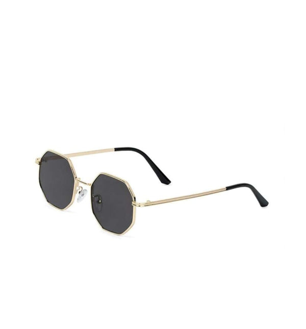 OCTAGON ROUND BLACK SUNGLASS