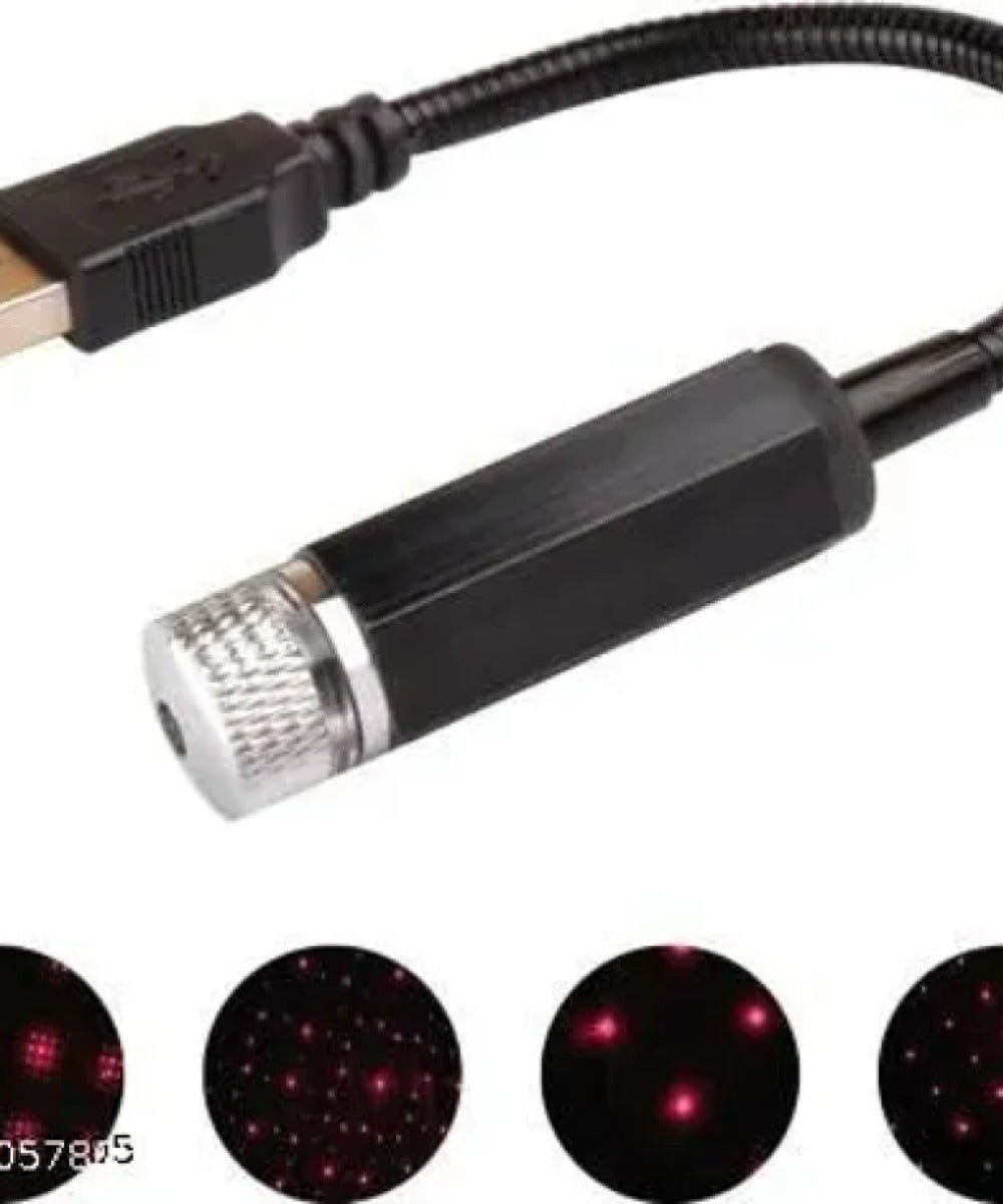 Interior Atmosphere LED Lamp Ambient USB Star Light Auto Roof Projector
