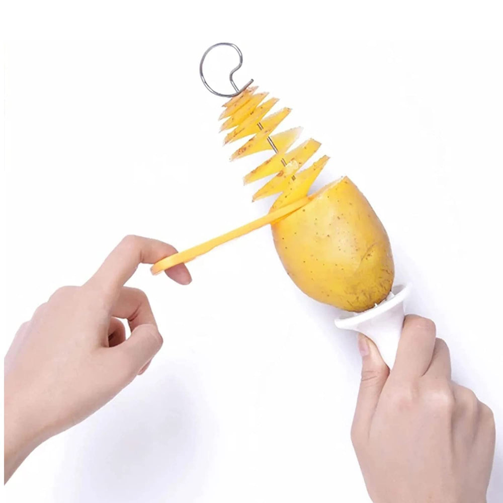 Potato Slicer Spiral Cutter, Tornado Potato Slicer, Twisted Potato Slicer, Potato Tornado Chips Making Tool